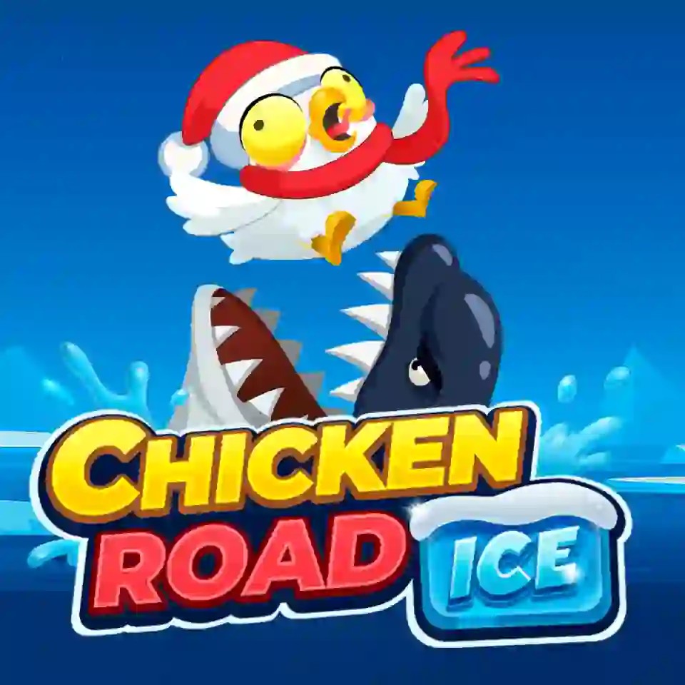 Official Casino Games logo: Chicken Road Ice by InOut at HappySpins Casino