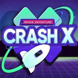 Crash X game by Turbo Games – logo hosted on HappySpins Casino