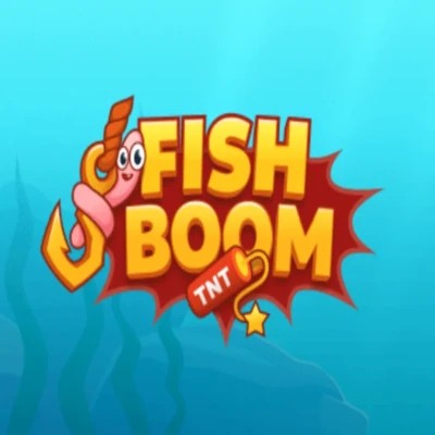 Fish Boom casino game by InOut – featured logo at HappySpins Casino