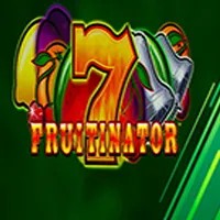 Logo of Fruitinator Jackpot King from Blueprint Gaming at HappySpins Casino