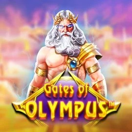 Gates of Olympus slot logo by Pragmatic Play at HappySpins CasinoGates of Olympus