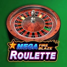 Mega Fire Blaze Roulette by Playtech, showcased at happysspins.com – game logo