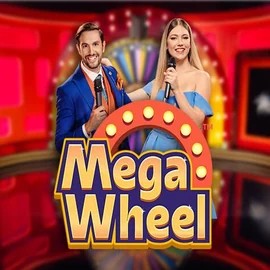 Mega Wheel slot visual from Pragmatic Play available on happysspins.com