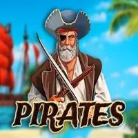 Pirates slot logo by Fazi at HappySpins CasinoPirates