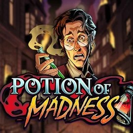 Potion of Madness logo – Slots by Play'n GO at HappySpins Casino