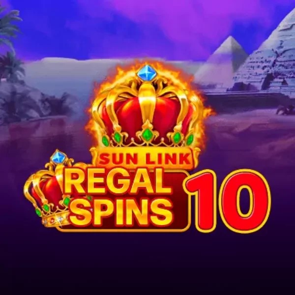Regal Spins 10 logo by PatePlay HappySpins Casino