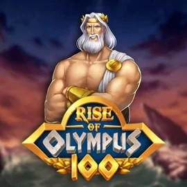 Logo of Rise of Olympus 100 from Play'n GO at HappySpins Casino