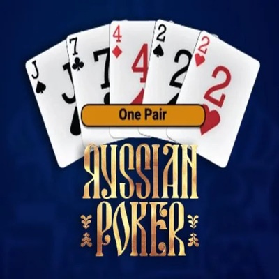 Russian Poker online game logo by OneTouch Games on happysspins.com