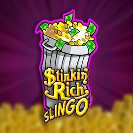 Stinkin Rich Slingo slot visual from Slingo available on happysspins.com