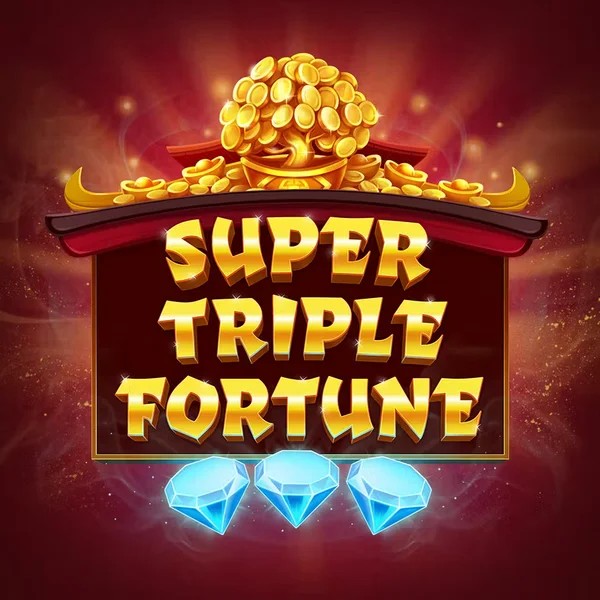 Super Triple Fortune slot visual from Greentube available on happysspins.com