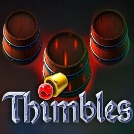 Official Casino Games logo: Thimbles by Evoplay at HappySpins Casino