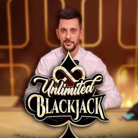 Unlimited Blackjack logo by Ezugi at HappySpins CasinoUnlimited Blackjack